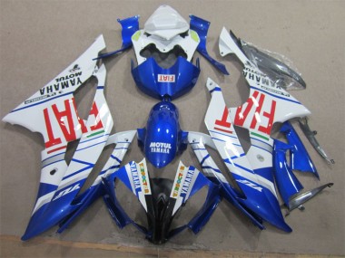 White Black Red Fiat 2008-2016 Yamaha YZF R6 Motorcycle Fairings