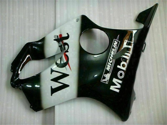 White Black West 2001-2003 Honda CBR600 F4i Motorcycle Fairings White Black West 2001-2003 Honda CBR600 F4i Motorcycle Fairings