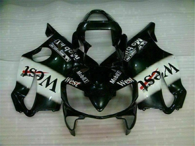 White Black West 2001-2003 Honda CBR600 F4i Motorcycle Fairings White Black West 2001-2003 Honda CBR600 F4i Motorcycle Fairings