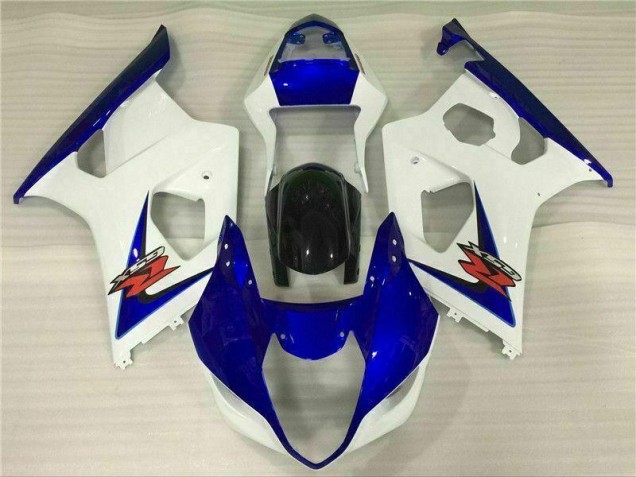 White Blue 2003-2004 Suzuki GSXR 1000 Motorcycle Fairings White Blue 2003-2004 Suzuki GSXR 1000 Motorcycle Fairings
