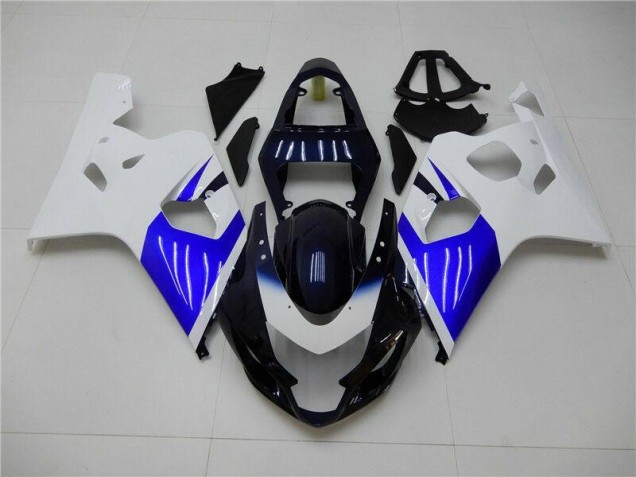 White Blue 2004-2005 Suzuki GSXR 600/750 Motorcycle Fairings White Blue 2004-2005 Suzuki GSXR 600/750 Motorcycle Fairings