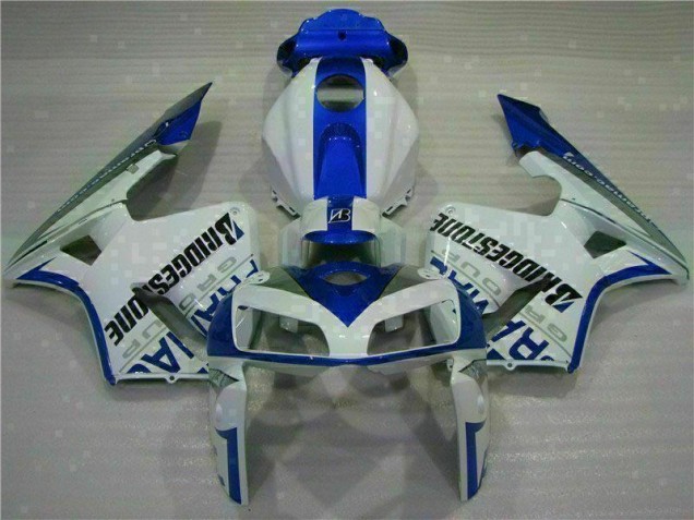 White Blue 2005-2006 Honda CBR600RR Motorcycle Bodywork White Blue 2005-2006 Honda CBR600RR Motorcycle Bodywork