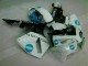 White Blue 2005-2006 Honda CBR600RR Motorcycle Fairing White Blue 2005-2006 Honda CBR600RR Motorcycle Fairing