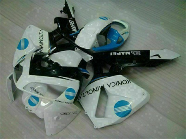White Blue 2005-2006 Honda CBR600RR Motorcycle Fairing White Blue 2005-2006 Honda CBR600RR Motorcycle Fairing