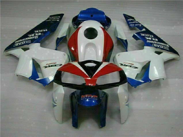 White Blue 2005-2006 Honda CBR600RR Motorcycle Fairings White Blue 2005-2006 Honda CBR600RR Motorcycle Fairings