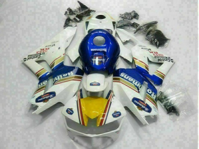 White Blue 2013-2021 Honda CBR600RR Motorcycle Fairings White Blue 2013-2021 Honda CBR600RR Motorcycle Fairings