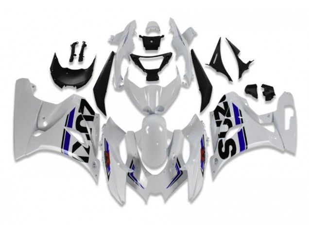 White Blue 2017-2021 Suzuki GSXR 1000 Motorcycle Fairings White Blue 2017-2021 Suzuki GSXR 1000 Motorcycle Fairings