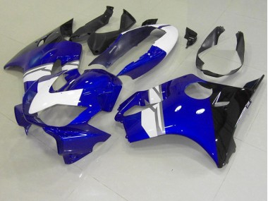 White Blue Black 2004-2007 Honda CBR600 F4i Motorcycle Fairings