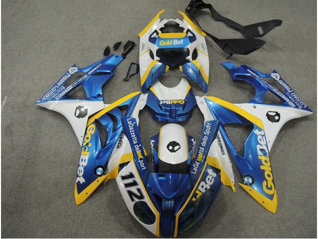 White Blue GoldBet 112 2009-2014 BMW S1000RR Motorcycle Fairings White Blue GoldBet 112 2009-2014 BMW S1000RR Motorcycle Fairings