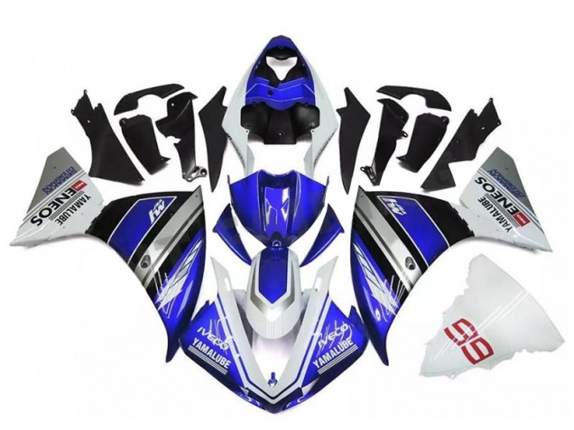 White Blue Silver 2009-2011 Yamaha YZF R1 Motorcycle Fairings White Blue Silver 2009-2011 Yamaha YZF R1 Motorcycle Fairings