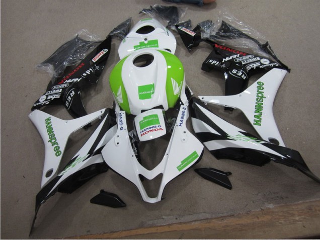 White Green Hannspree 2004-2005 Honda CBR1000RR Motorcycle Fairings White Green Hannspree 2004-2005 Honda CBR1000RR Motorcycle Fairings