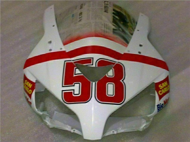 White Red 2004-2005 Honda CBR1000RR Motorcycle Bodywork White Red 2004-2005 Honda CBR1000RR Motorcycle Bodywork