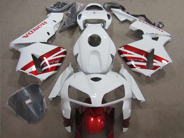 White Red Black 2004-2005 Honda CBR1000RR Motorcycle Fairing White Red Black 2004-2005 Honda CBR1000RR Motorcycle Fairing