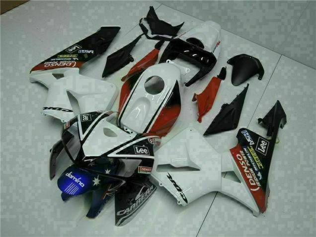 White Red Black Lee 2005-2006 Honda CBR600RR Motorcycle Fairings White Red Black Lee 2005-2006 Honda CBR600RR Motorcycle Fairings