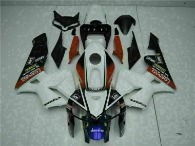 White Red Black Lee 2005-2006 Honda CBR600RR Motorcycle Fairings