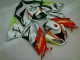 White Red H. Energy 2009-2012 Kawasaki ZX6R Motorcycle Fairings White Red H. Energy 2009-2012 Kawasaki ZX6R Motorcycle Fairings