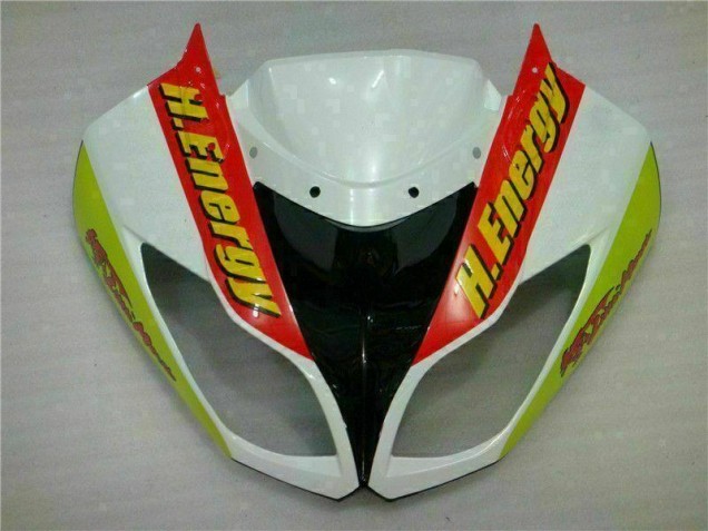 White Red H. Energy 2009-2012 Kawasaki ZX6R Motorcycle Fairings White Red H. Energy 2009-2012 Kawasaki ZX6R Motorcycle Fairings
