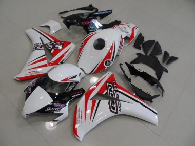 White Red HRC 2008-2011 Honda CBR1000RR Motorcycle Fairings