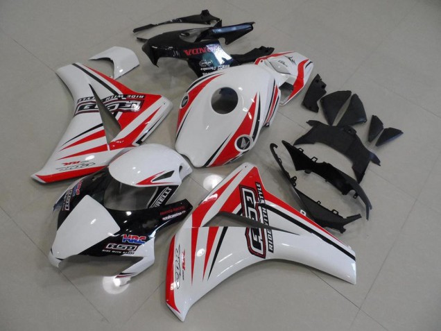 White Red HRC 2008-2011 Honda CBR1000RR Motorcycle Fairings White Red HRC 2008-2011 Honda CBR1000RR Motorcycle Fairings
