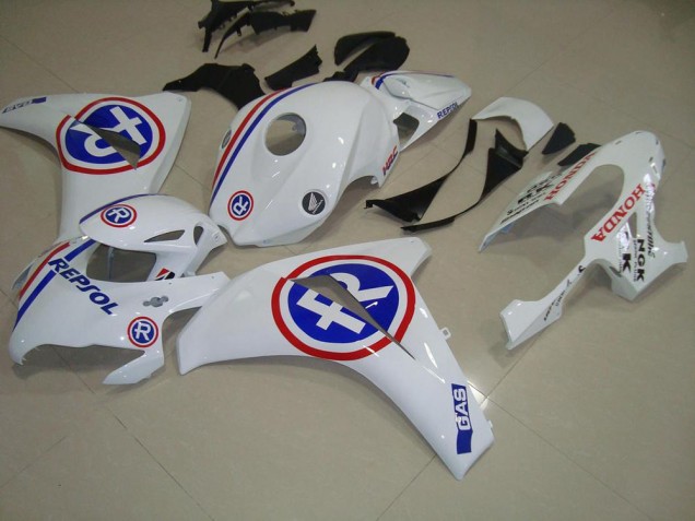 White Repsol 2008-2011 Honda CBR1000RR Motorcycle Fairings White Repsol 2008-2011 Honda CBR1000RR Motorcycle Fairings