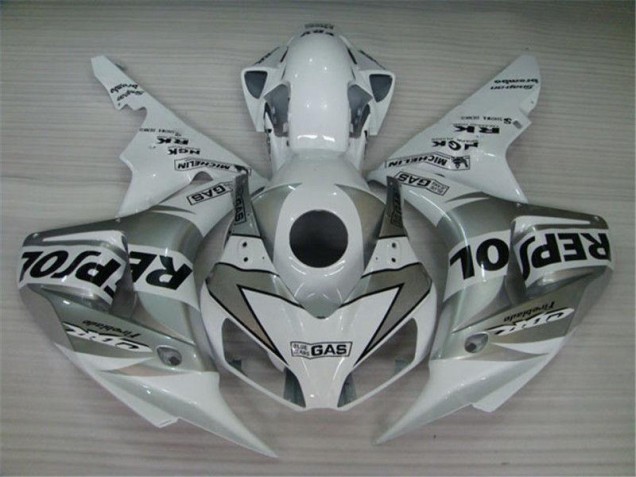 White Silver Black Repsol 2004-2005 Honda CBR1000RR Motorcycle Fairings White Silver Black Repsol 2004-2005 Honda CBR1000RR Motorcycle Fairings