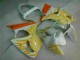 White Yellow Flame 2000-2002 Kawasaki ZX6R Motorcycle Fairings White Yellow Flame 2000-2002 Kawasaki ZX6R Motorcycle Fairings