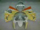 White Yellow Flame 2000-2002 Kawasaki ZX6R Motorcycle Fairings White Yellow Flame 2000-2002 Kawasaki ZX6R Motorcycle Fairings