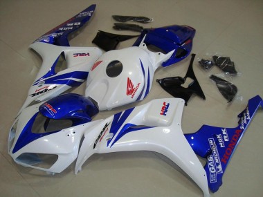 White and Blue 2006-2007 Honda CBR1000RR Motorcycle Fairings