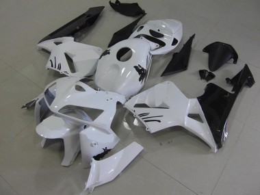 White with Special Decals 2005-2006 Honda CBR600RR Motorcycle Fairings