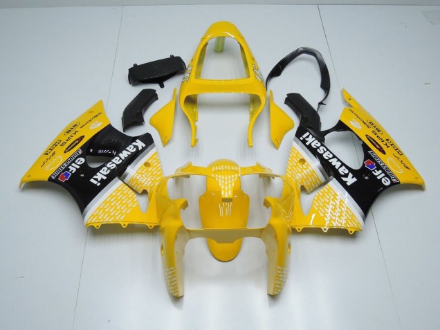 Yellow Arrow 2000-2002 Kawasaki ZX6R Motorcycle Fairings Yellow Arrow 2000-2002 Kawasaki ZX6R Motorcycle Fairings