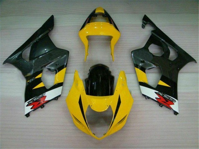 Yellow Black 2003-2004 Suzuki GSXR 1000 Motorcycle Fairings Yellow Black 2003-2004 Suzuki GSXR 1000 Motorcycle Fairings
