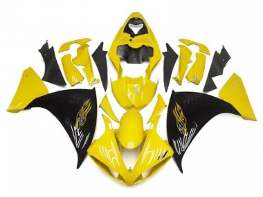 Yellow Black 2009-2011 Yamaha YZF R1 Motorcycle Fairings