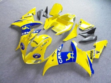 Yellow Blue Motul Camel 2003-2005 Yamaha YZF R6 Motorcycle Fairings