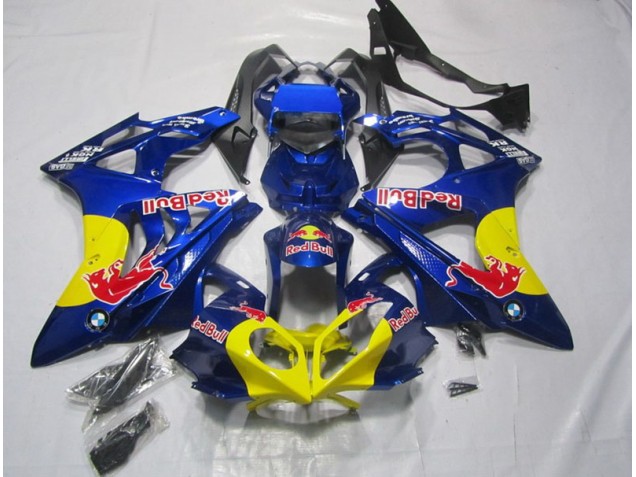 Yellow Blue RedBull 2009-2014 BMW S1000RR Motorcycle Fairings Yellow Blue RedBull 2009-2014 BMW S1000RR Motorcycle Fairings