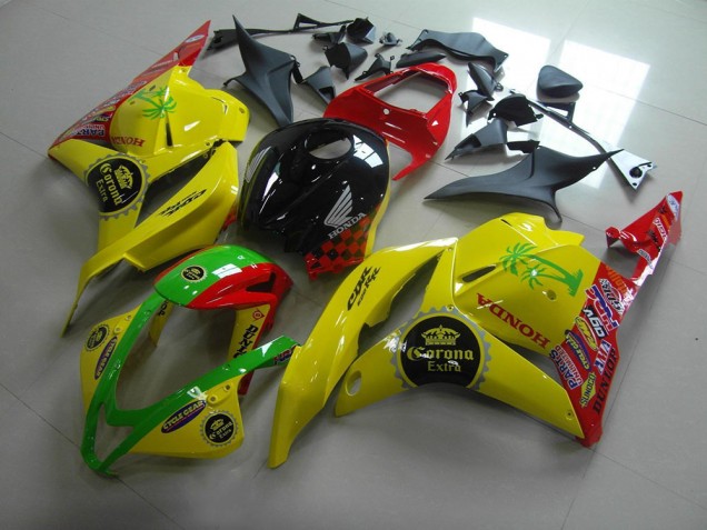 Yellow Corona Extra 2009-2012 Honda CBR600RR Motorcycle Fairings Yellow Corona Extra 2009-2012 Honda CBR600RR Motorcycle Fairings