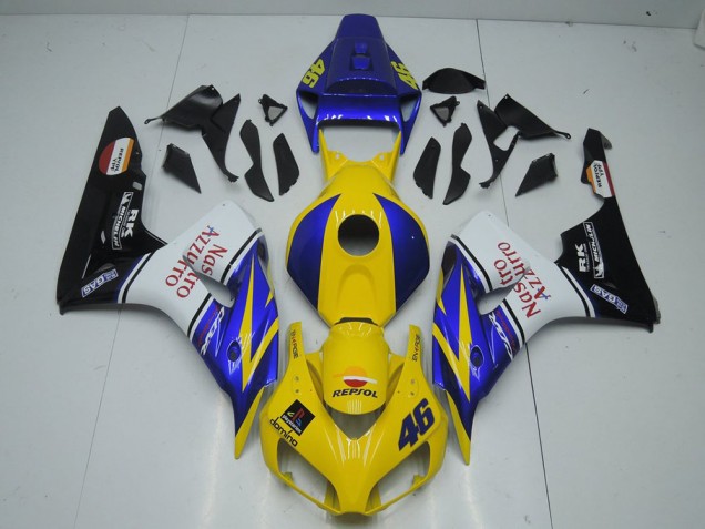 Yellow Nastro 2006-2007 Honda CBR1000RR Motorcycle Fairings